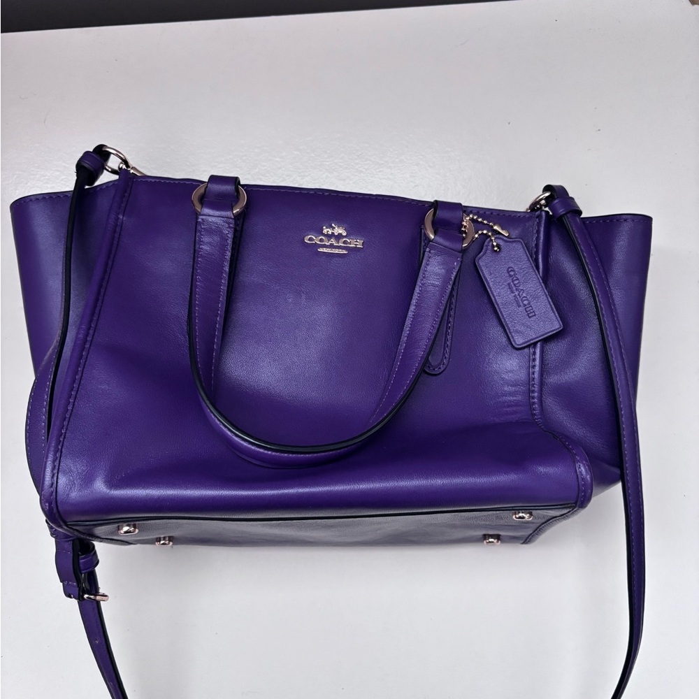 Coach Purple Tote Bag